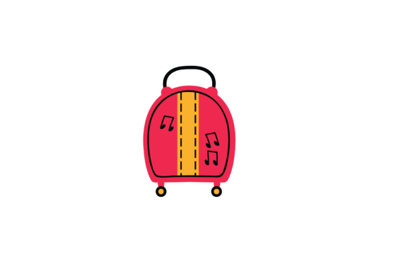 Back to School Bags Suitcase Red Svg: A Versatile Design Asset for Creatives and Marketers