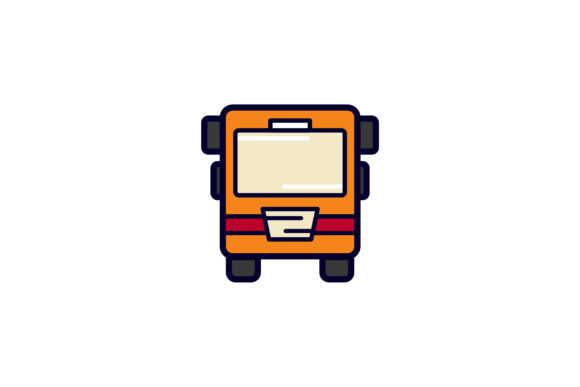 Back to School Bus Icon: A Versatile Design Asset