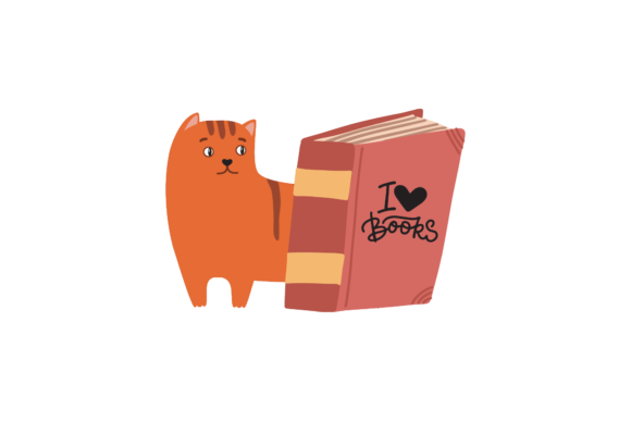 Back to School Cat I Love Book SVG Design Pack Overview