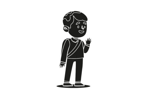 Back to School Character Student Black: A Versatile Design Asset