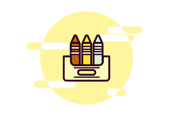 Back to School Colored Pencils Clipart