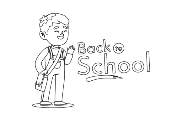 Back to School Poster Outline for Modern Creators