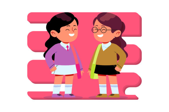 Back to School Two Woman Clipart: A Versatile Digital Asset for Creative Projects