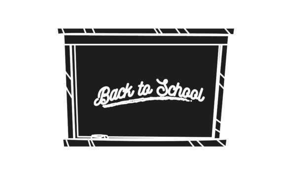 Back to School Whiteboard Silhouette for Creative Projects