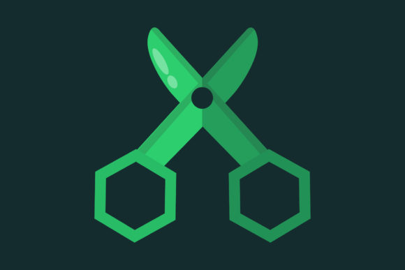 Unique Green Scissors for Back to School Creativity